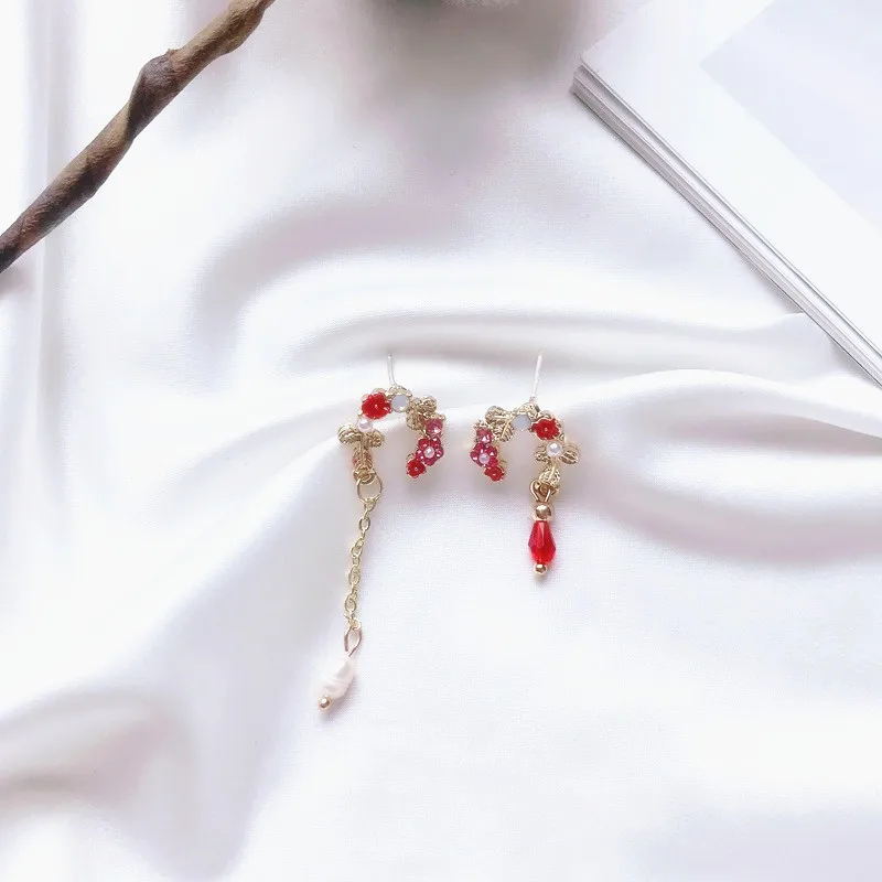 Милые свадебные серьги для невесты с искусственными кристаллами ювелирные