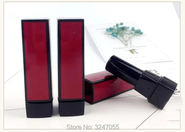 Пустые Квадратные высококлассные тюбики для помады 20 шт./лот 50 12 1 мм пластиковый