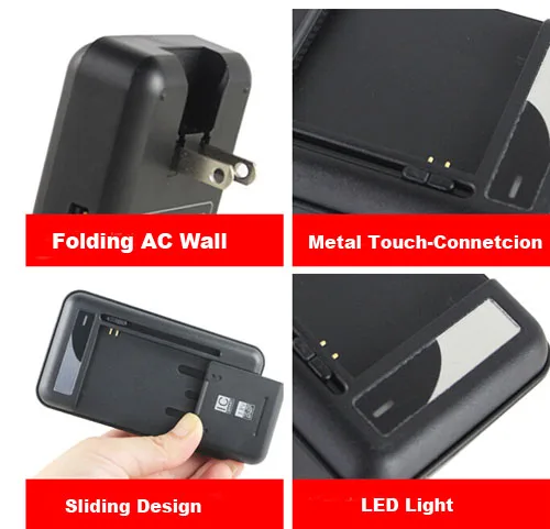 Настольное зарядное устройство для аккумуляторов EUUSAUUK + USB-кабель для передачи данных для Galaxy J2 (2018),Wiko Sunny 2Lenny 4 (art.: 7a5f49e08) - 7a5f49e08