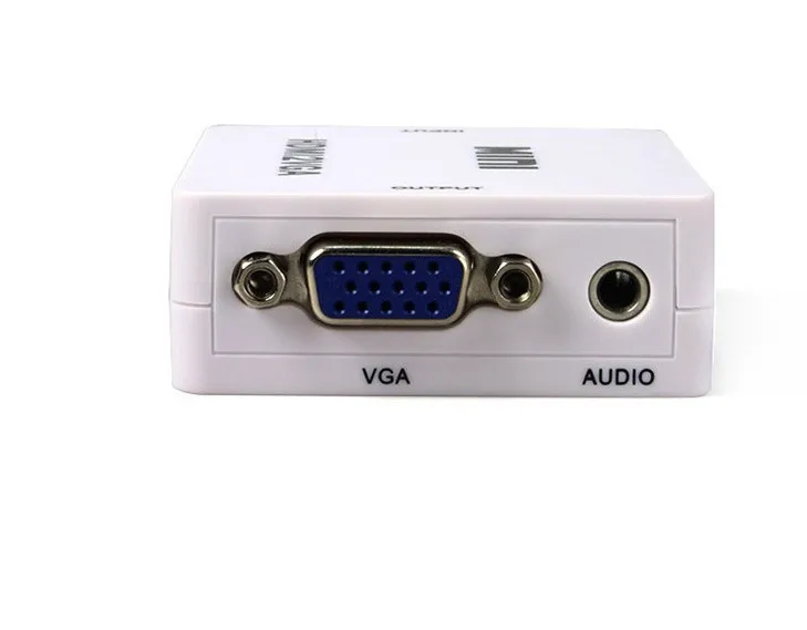 Мини HDMI к VGA конвертер с аудио HDMI2VGA устройство для видеосъемки адаптер HD видео 1080 P