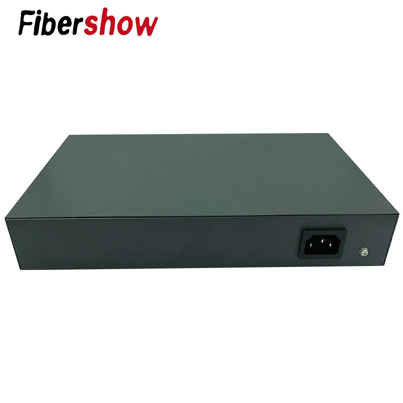 POE Gigabit Ethernet переключатель волоконно оптический одномодовый 8 RJ45 UTP и 2 волоконный