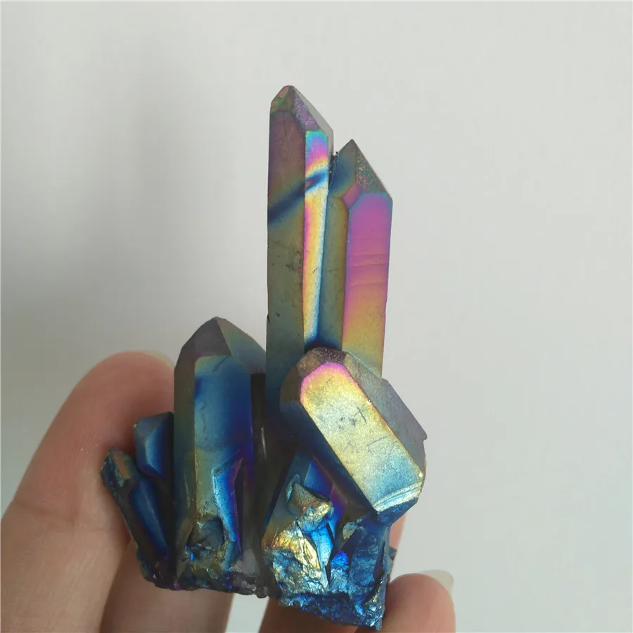 Аура Кристалл кластер титановые кристаллы кварцевые целебные камни минералы