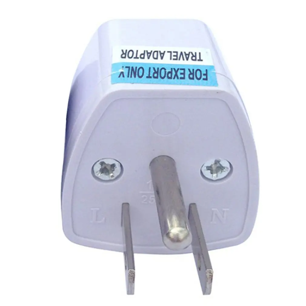 Three-Legged Power Conversion Plug Connector Adapter One Round Two Flat | Электроника