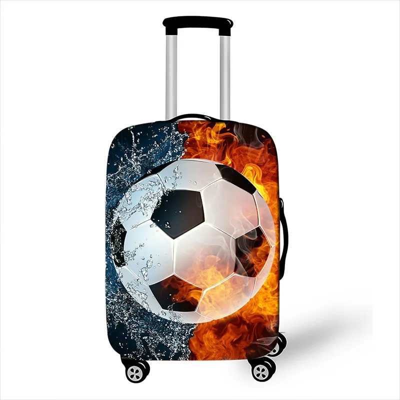 Крутой footbly чемодан защитный чехол для дорожного чемодана Soccerly эластичные тележки для багажа Пыленепроницаемая туристическая принадлежность - Цвет: XT-ZQ09