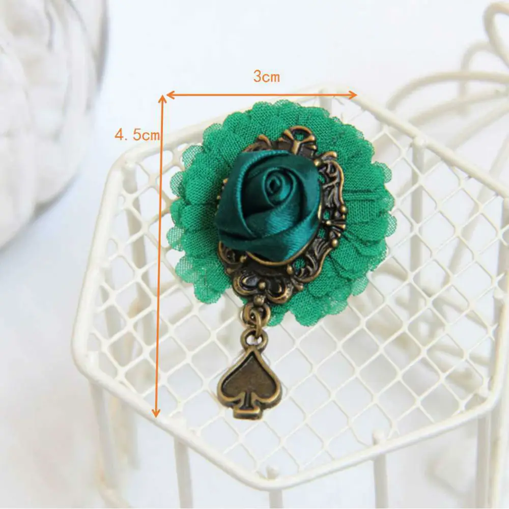 1 шт. новинка роза искусственная ретро брошь ностальгическая булавка в виде