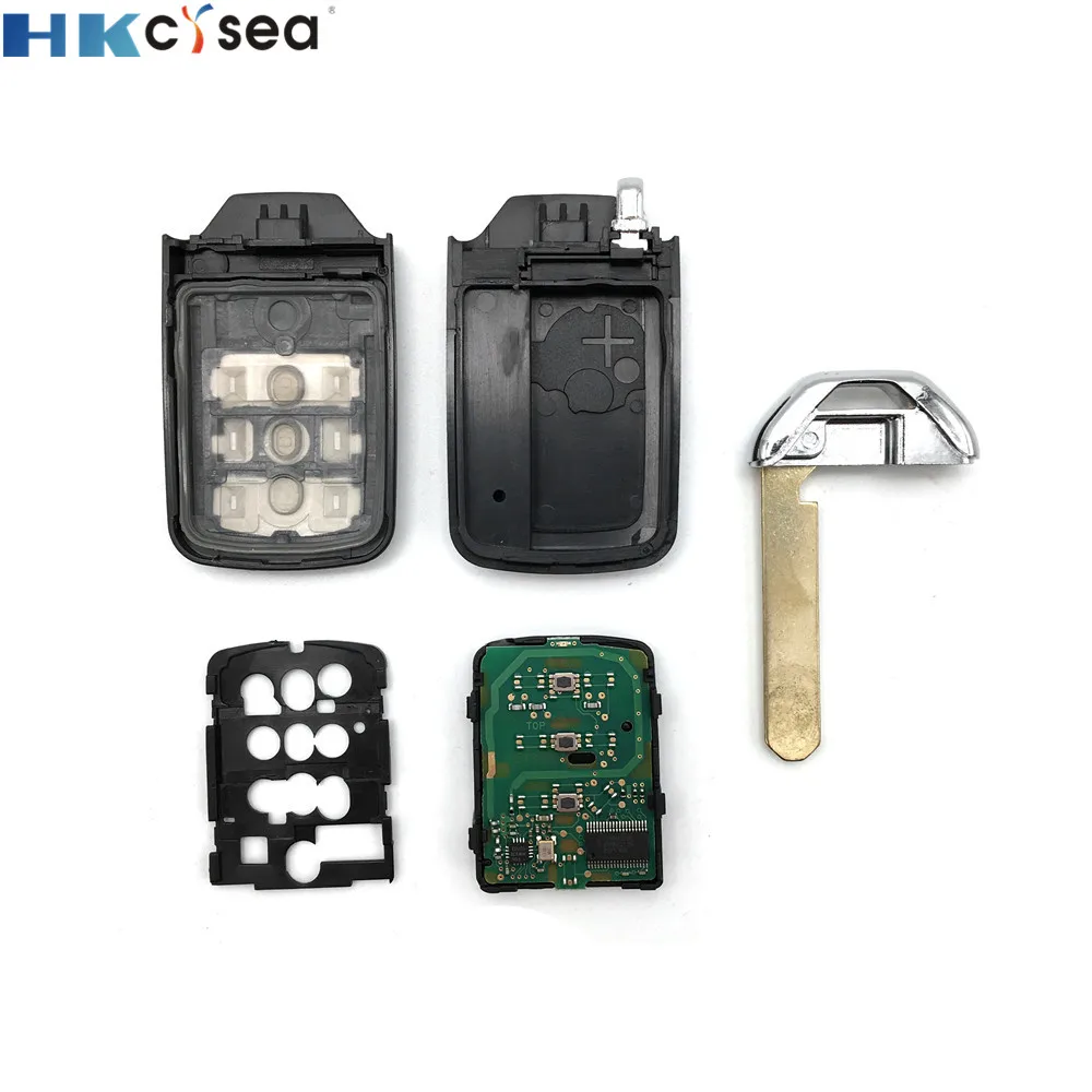 HKCYSEA 3 Button Car Key Remote 433mhz ID47 chip for Honda new Fit Binzhi XRV Smart Card 72147-T5A-G01 | Автомобили и мотоциклы
