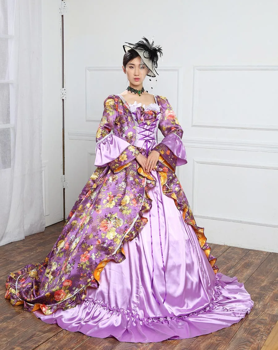 Высококачественное платье для праздников с принтом Marie Antoinette театральный
