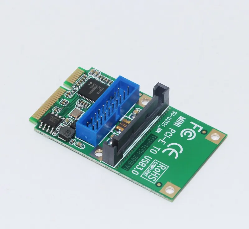 Mini PCI E USB карта MINI Express к 3 0 адаптер 19Pin Header 5 Гб SATA Power Half High Full подходит для ПК|Платы