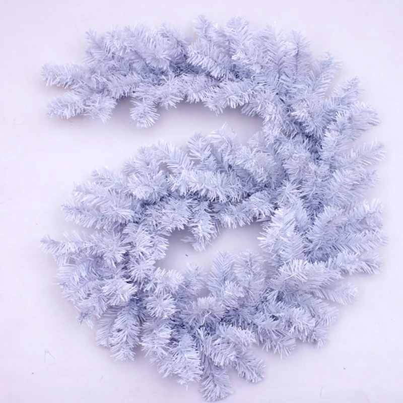 

2.7m Christmas Ornament 230 Heads Christmas Rattan White Wreaths Top Quality Christmas Decorations Enfeite De Natal