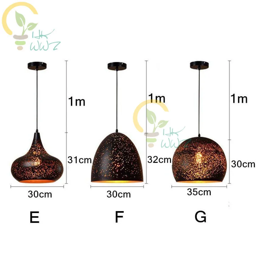 Подвесной светильник в скандинавском стиле 7 стилей лофт ретро для кафе бара