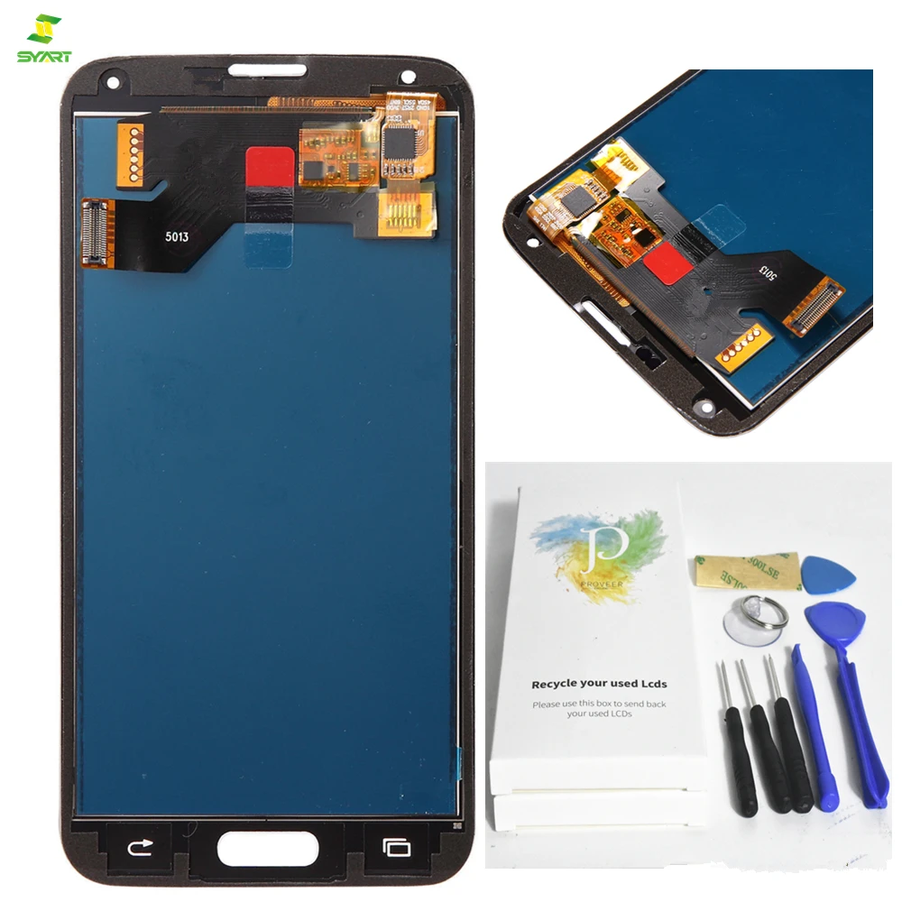 S5 G900 G900F для Samsung Galaxy I9600 ЖК дисплей Экран Дисплей Сенсорный экран Pantalla полный