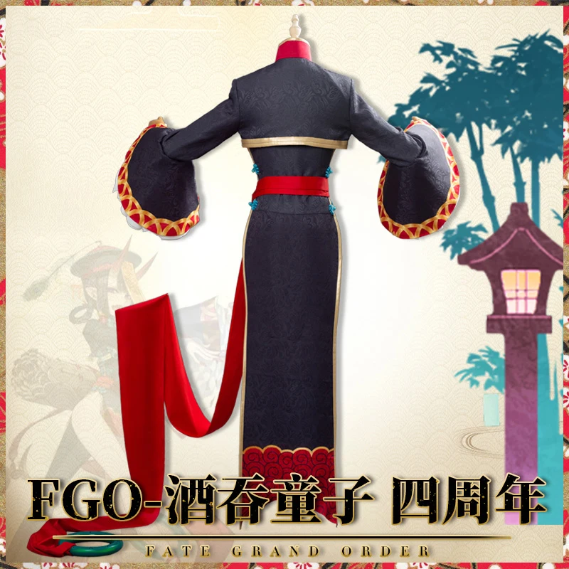 Аниме! Fate/Grand Order Shuten Doji 4-й юбилей зомби винтажная форма Чонсам косплей костюм