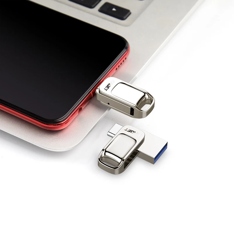 USB флеш накопитель EAGET CU31 64 ГБ OTG металл 3 0 Type C высокоскоростной мини карта