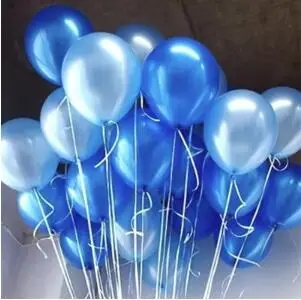 blue Голубые конфетти воздушные шары букет белый прозрачный смешанный цвет баллон украшение день рождения Globos Cumpleanos Infantiles - Цвет: blue