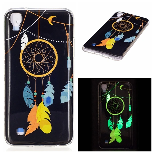Мода Световой Сова перо soft shell ТПУ caes Для lg X Мощность задняя крышка для coque K210 k220