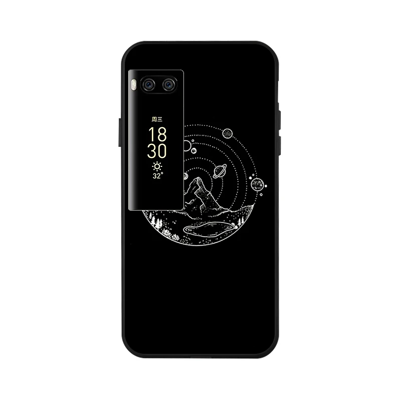 Модный черный окрашенный чехол для Meizu M6 Note Meilan 6 M6S 16 Plus M6T 16X чехол противоударный чехол для Meizu Pro 7 Plus - Цвет: x049