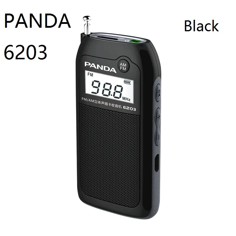 Портативный мини радиоприемник PANDA 6203 карманный размер карта TF MP3|portable radio|radio