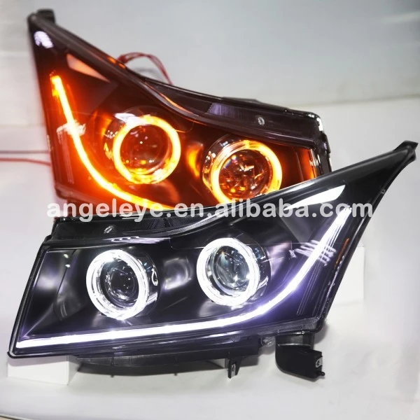 

2009-2013 year For CHEVROLET Cruze Angel Eyes LED Head Lights head lamp without DRL JC
