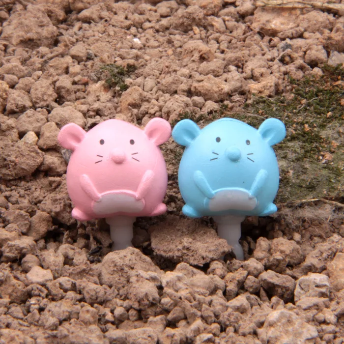 1 шт. фигурку случайный Hamtaro пара 3 см ПВХ DIY микроскопическая бонсай садовые