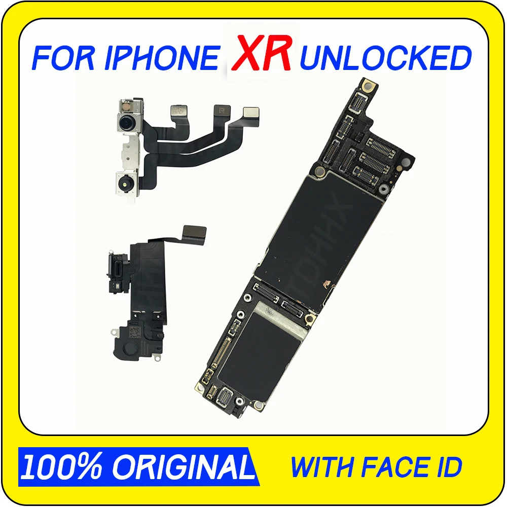Заводская разблокированная Логическая плата для iPhone XR материнская плата с IOS для iPhone XR материнская плата 64 Гб 128 ГБ 256 ГБ с IOS