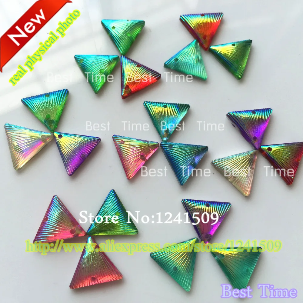 Лучшие продукты 150 шт 12 мм Смешанные цвета AB Тригон ракушки Смола горный хрусталь