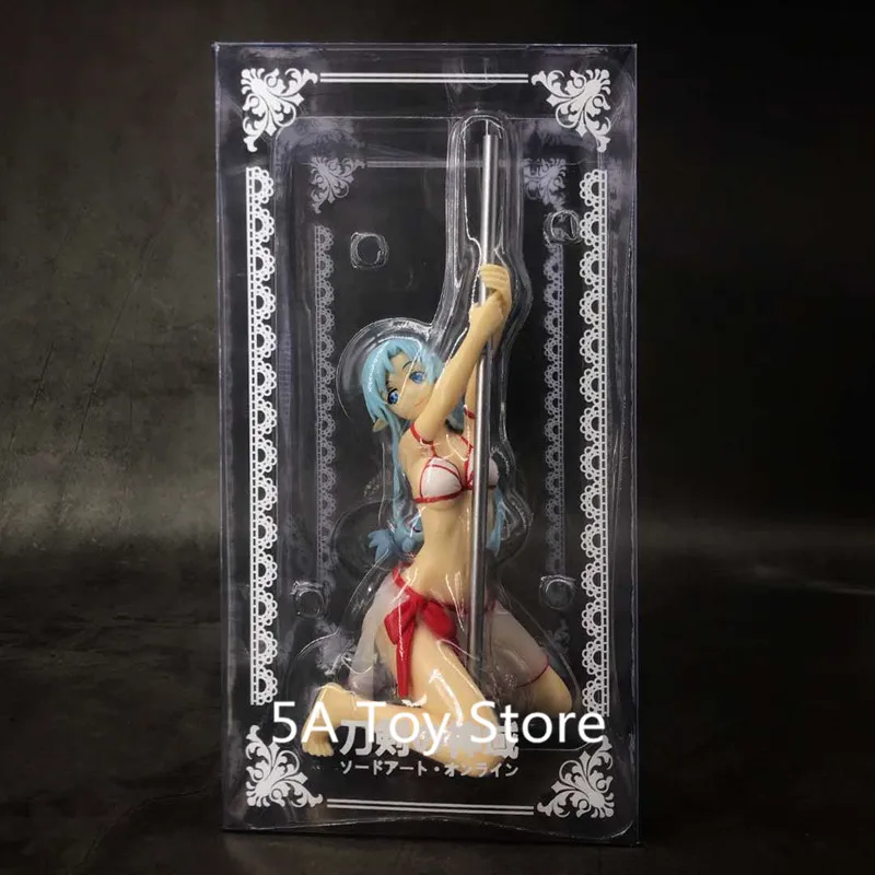 

Anime Sword Art Online Pole Dance Yuuki Asuna Bikini Swimwear Ver. PVC Action Figure Resin Collection Model Toy Doll Gift 19cm