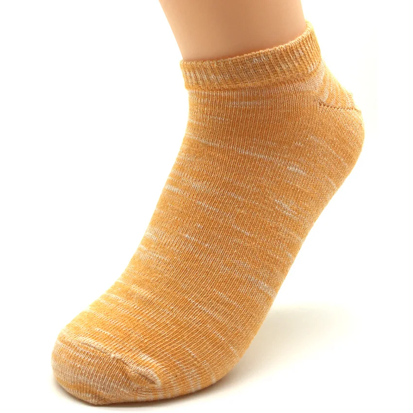 5 пар/партия Новый лодыжки носки женские Харадзюку Карамельный цвет хлопок