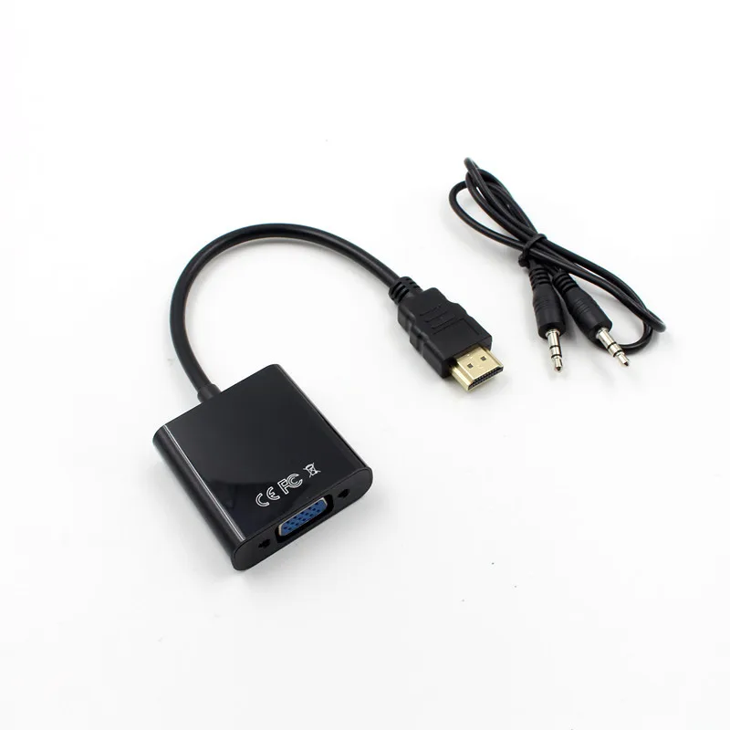 Адаптер конвертер HDMI Male VGA Female с аудиокабелем HD высокоскоростной поддержкой