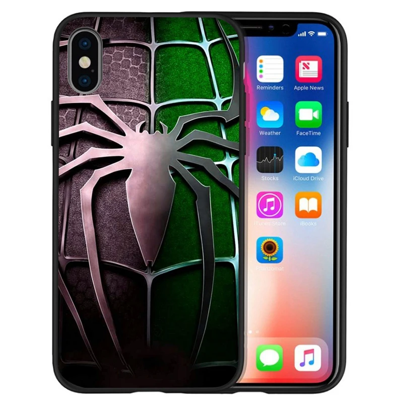 Чудо-яд Дэдпул Человек-паук Мягкий силиконовый чехол для iphone X XS Max XR 6 7 8 Plus 5S SE Черная защитная задняя крышка Fundas - Цвет: 03