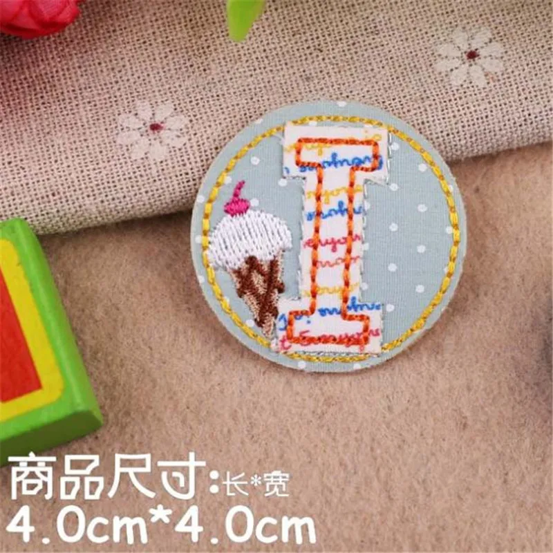 Футболка для девочек с вышивкой I learn patch Ice crean Stranger things Applique iron on patches одежда