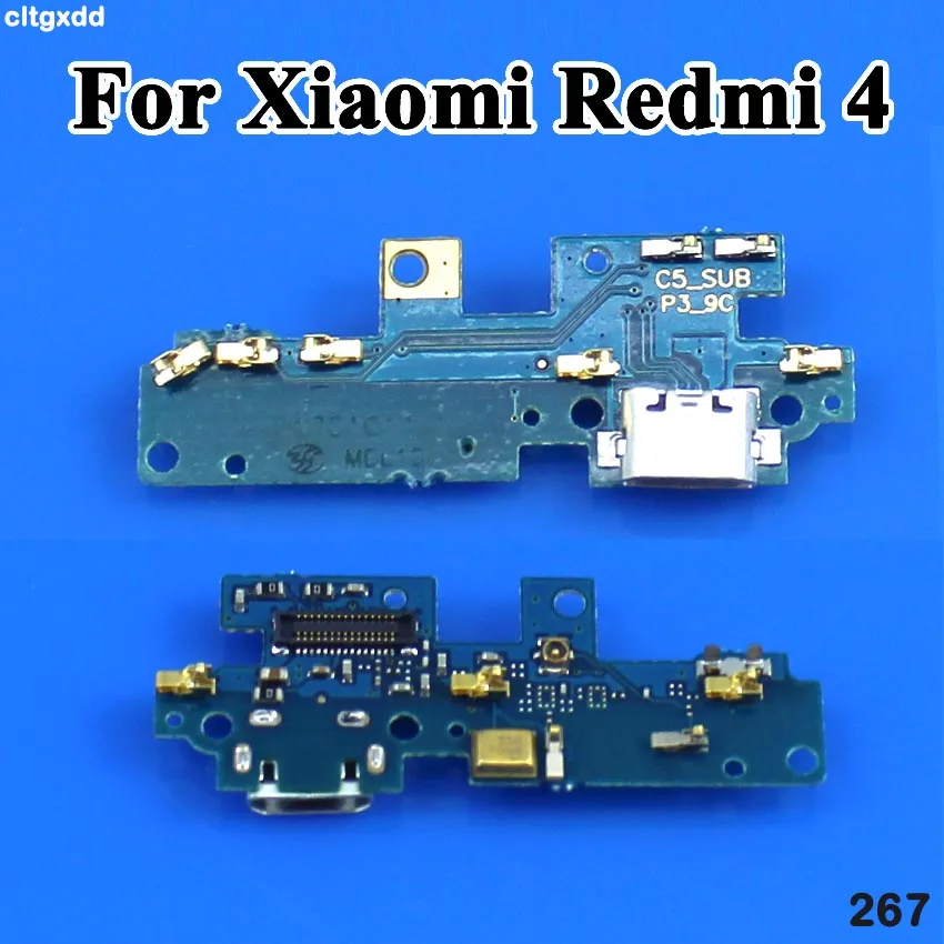 USB разъем для зарядки cltgxdd док станция плата гибкий кабель с микрофоном Xiaomi Redmi 4 Pro