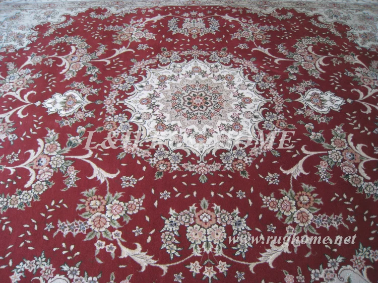 Goede Verzending 10'x14' 160 Lijn Handgemaakte Wol En Zijde Oosterse Perzisch Tapijt Handgeknoopte Perzische Tapijt Voor Decoratie