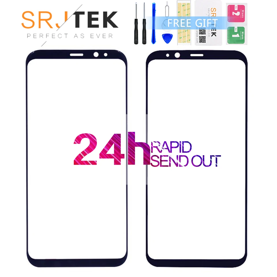 Для Samsung Galaxy S8 для + Plus Edge G955F G955 внешняя стеклянная верхняя/передняя крышка