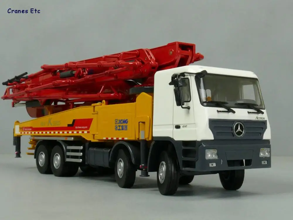 Цвет 1/35 Весы Модель XCMG HB62K бетононасос модель, белый насос бум, коллекция