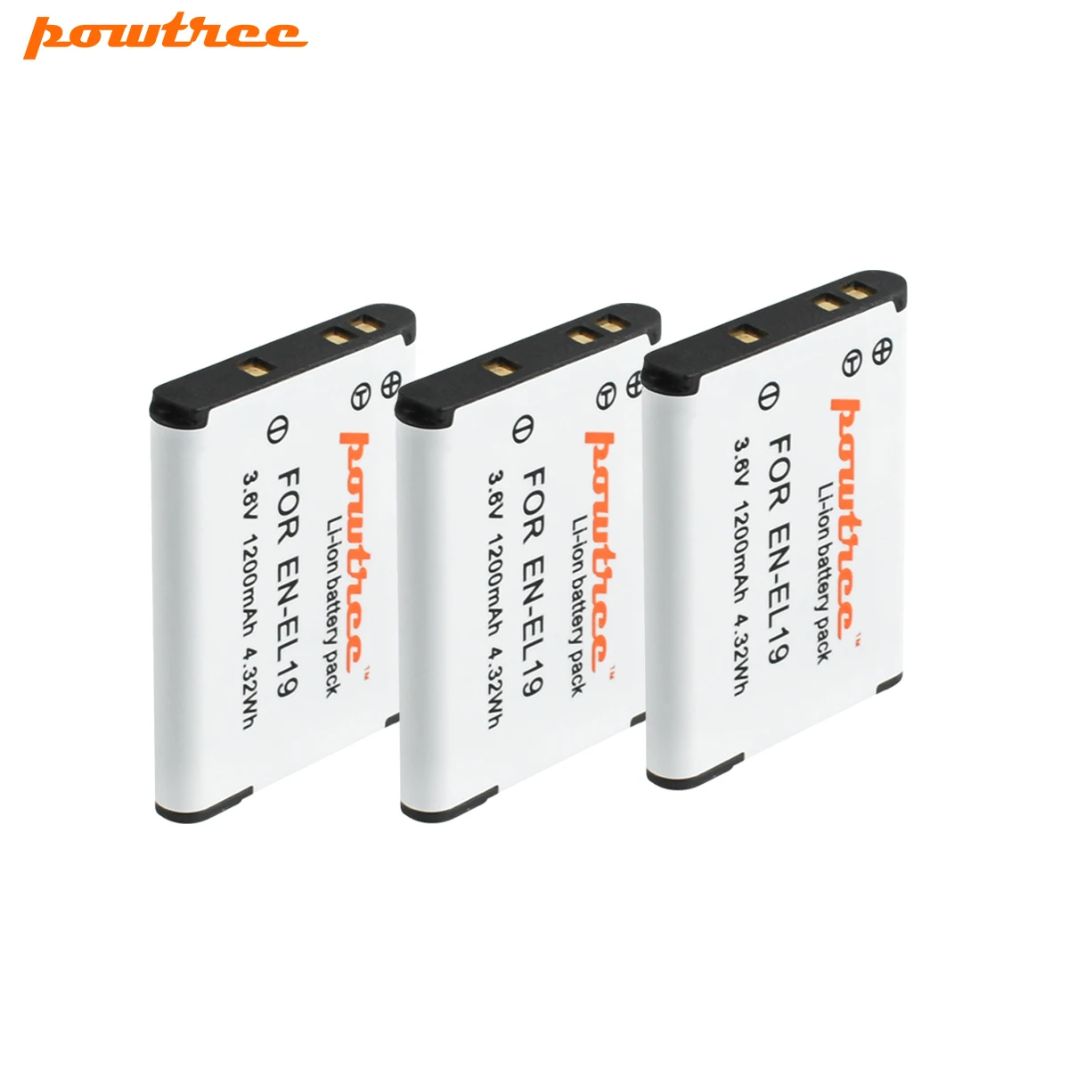 3X 3 6 V 1200mAh Li Ion EN EL19 RechargeableBattery для Nikon S2500 S2600 S2700 S3100 S3200 S3300 S3500 S4100 S6500 L35|Цифровые