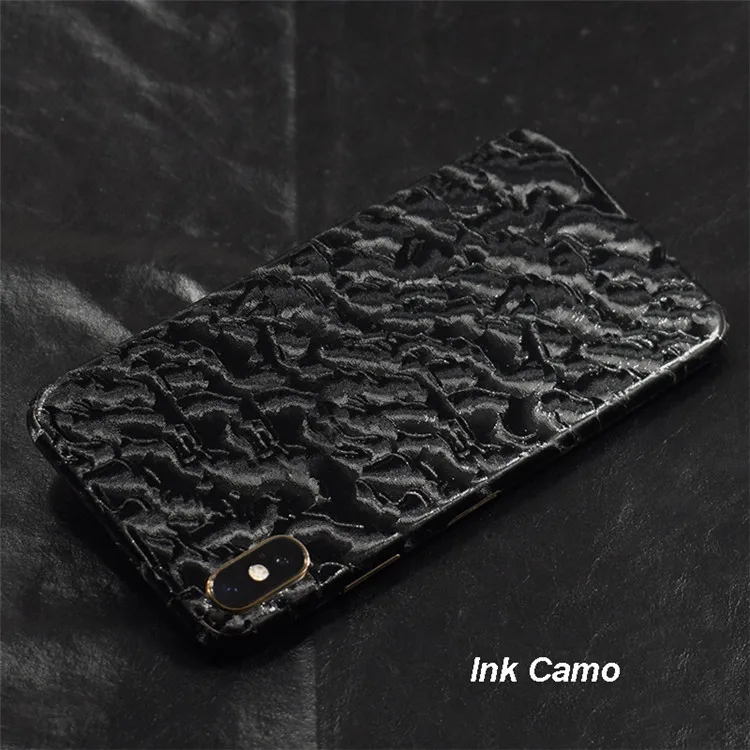 Ink Camo 3D карбоновая пленка для телефона наклейка для iPhone XS MAX XR X 8 Plus 7 6 6S Plus прозрачная задняя наклейка - Цвет: Ink Camo