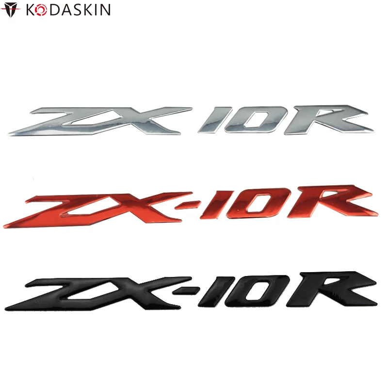 Логотип мотоцикла KODASKIN 3D рельефная эмблема наклейки хромовые для Kawasaki ZX-10r ZX10R |