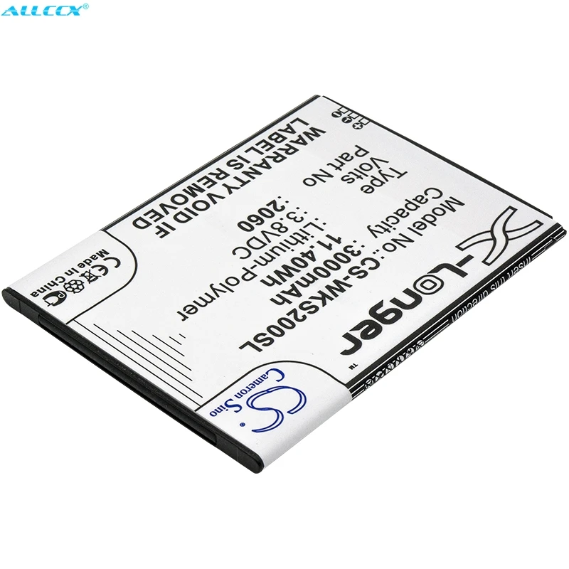 Cameron Sino 3000 мАч аккумулятор 5260 S104-N77000-002 S104-N77000-008 2060 для WIKO L5261AE Pulp Fab FAB 4G S5260AP Slide 2 |