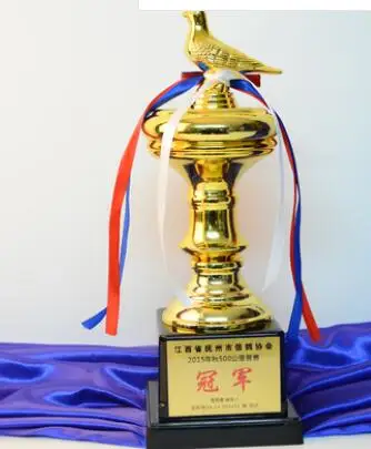 world cup Gold silver metal trophy homing pigeon association champion Asian second runner-up Wholesale factory direct selling |