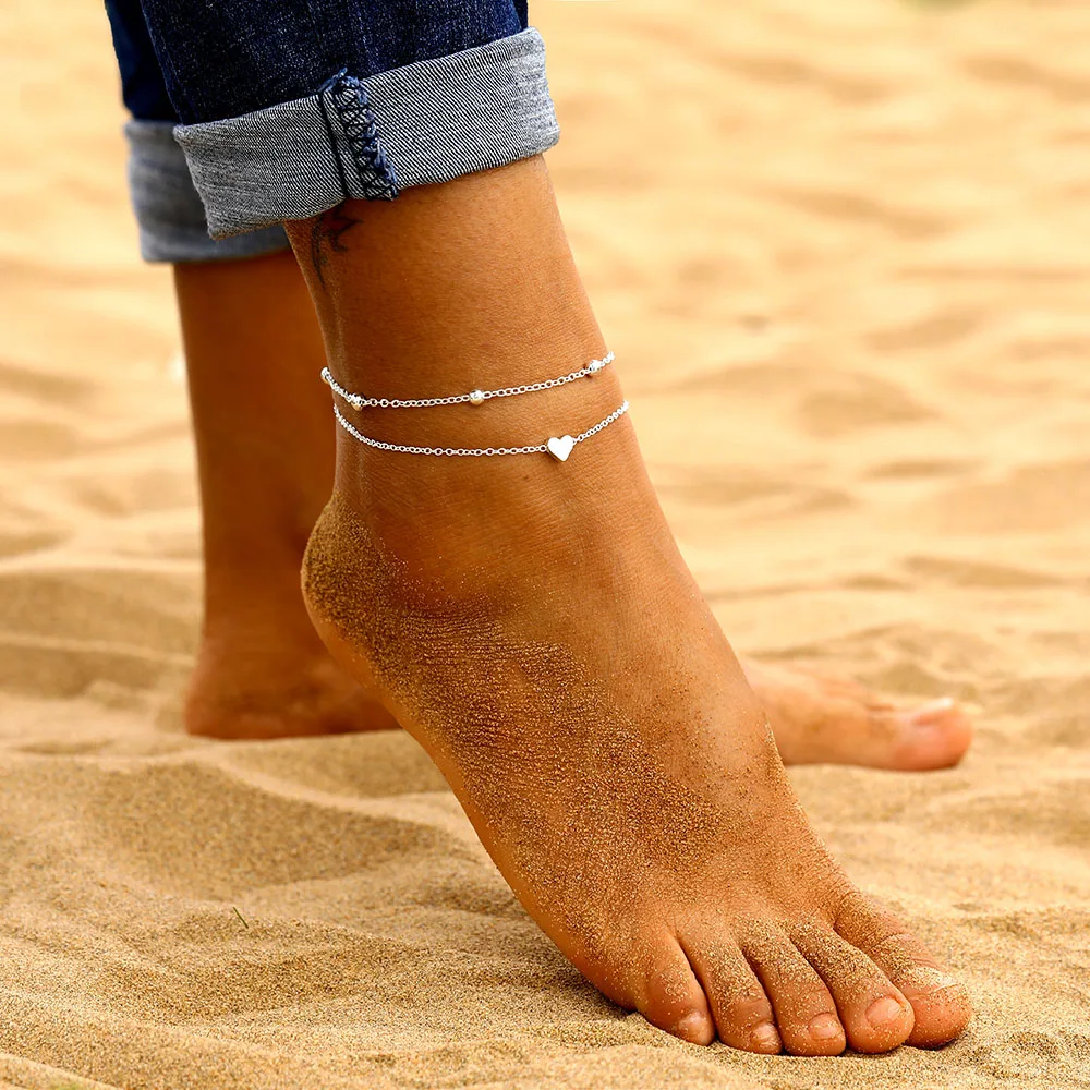 Модные женские браслеты на босую ногу, вязаные крючком сандалии, ювелирные изделия для ног, новые браслеты на ногу, браслеты на лодыжке для женщин, украшения для ног
