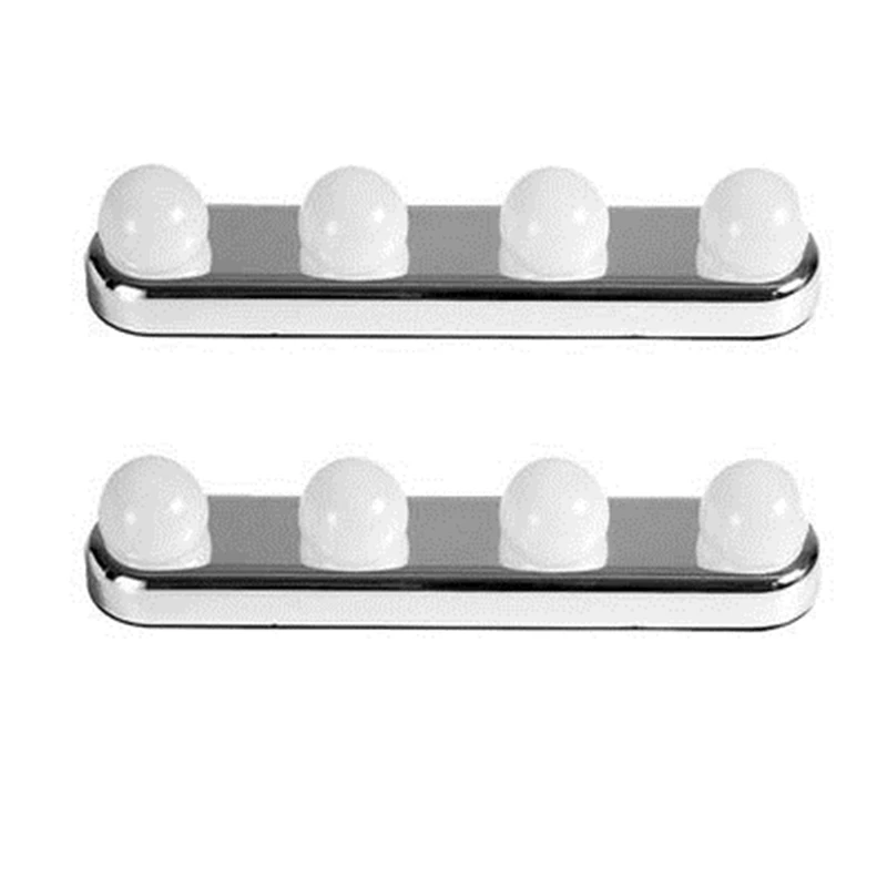 Hollywood Led Makeup Mirror Light Suction Cup Installation Dressing Table Vanity Bathroom Wall Lamp Battery Powered | Лампы и