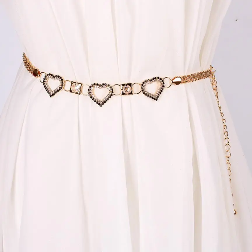 Новинка 2018 Модный стильный женский роскошный пояс со стразами модный ремень из