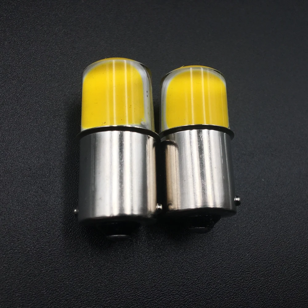 2X 1156 Авто P21W BA15S BAU15S светодиодный светильник для автомобиля COB Поворотная