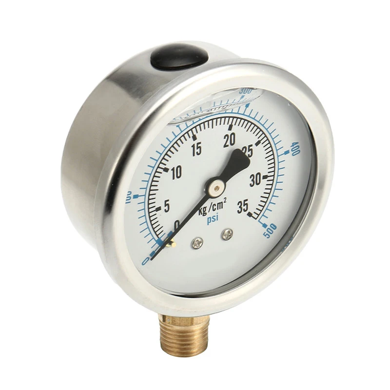 350PSI 25 бар PT1/4 диаметр 60 мм 0-35 кг автомобильный жидкий маслонаполненный манометр автомобильный универсальный прибор для измерения давления авто аксессуар