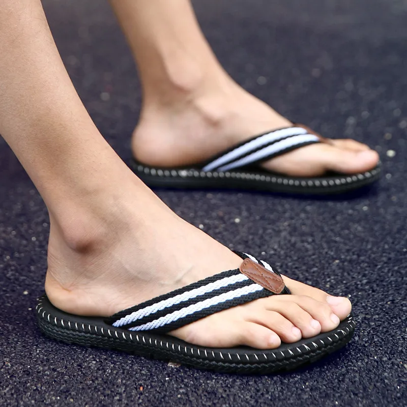 PINSV/Вьетнамки мужские шлепанцы Летняя обувь Мужские Пляжные сандалии 4 вида