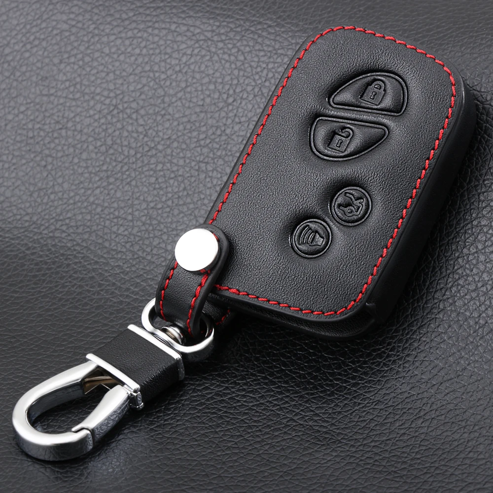 Чехол для автомобильного ключа из натуральной кожи с 4 кнопками чехол Lexus CT200h ES 300h