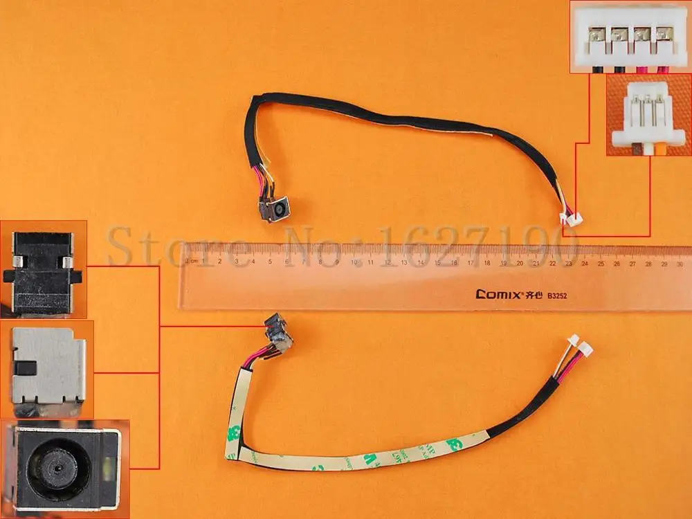 5 шт. НОВЫЙ Гнездо для ноутбука DC Мощность Jack кабель постоянного тока HP ProBook 4415S 4710