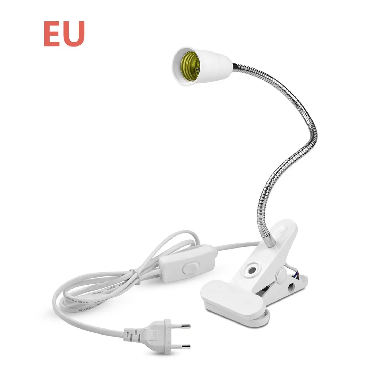 E27 EU Extend Clip E27 патрон лампы 360 градусов гибкий удлинитель светильник патрон Конвертеры - Цвет: E27 EU Extend Clip