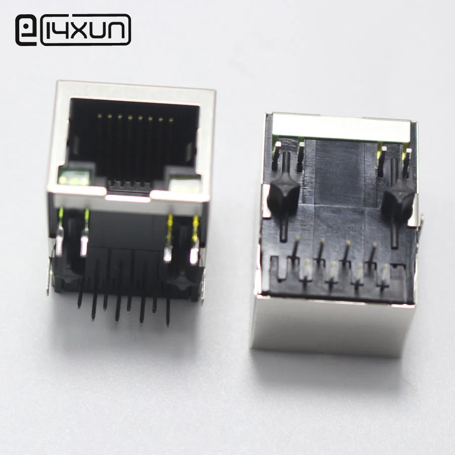 1 шт. разъем RJ45 Femlae С светодиодный светильник 59 сетевой прямоугольный 8P8C с