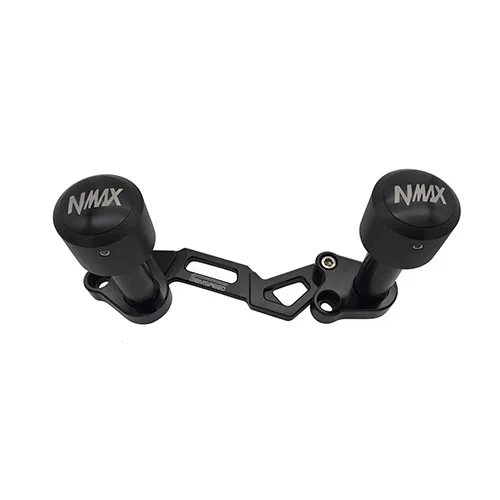 Модифицированный мотоцикл NMAX логотип переднего заднего колеса слайдер Краш Глушитель Защита вилки для Yamaha nmax155 NMAX 155 150 125 - Цвет: Черный